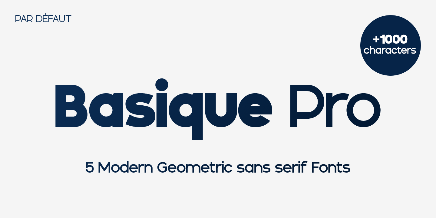 Пример шрифта Basique Pro